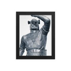 Leif Erikson framed print on a plain backdrop in size 8"x10".