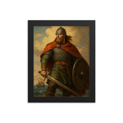 Leif Erikson framed print on a plain backdrop in size 8"x10".