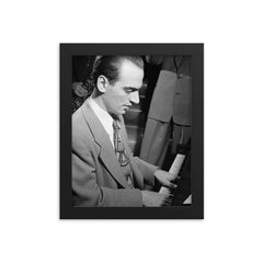 Lennie Tristano framed print on a plain backdrop in size 8"x10".