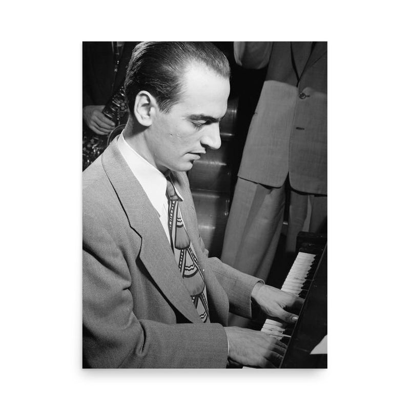 Lennie Tristano poster on a plain backdrop in size 18