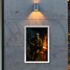 Leo Major liberating Zwolle alone at night poster 2