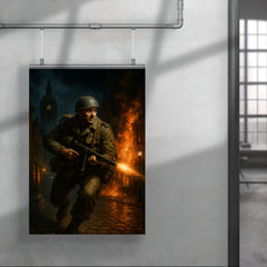 Leo Major liberating Zwolle alone at night poster 4