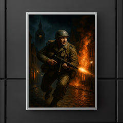 Leo Major liberating Zwolle alone at night poster 5