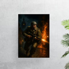 Leo Major liberating Zwolle alone at night poster 7