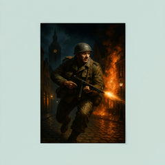 Leo Major liberating Zwolle alone at night poster 8
