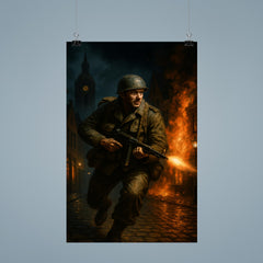 Leo Major liberating Zwolle alone at night poster 9