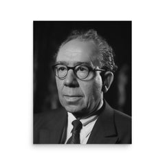 Leo Strauss poster on a plain backdrop in size 16"x20".