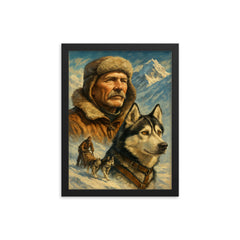 Leonhard Seppala framed print on a plain backdrop in size 12"x16".