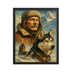 Leonhard Seppala framed print on a plain backdrop in size 16"x20".