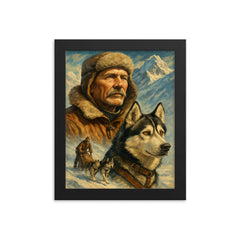 Leonhard Seppala framed print on a plain backdrop in size 8"x10".