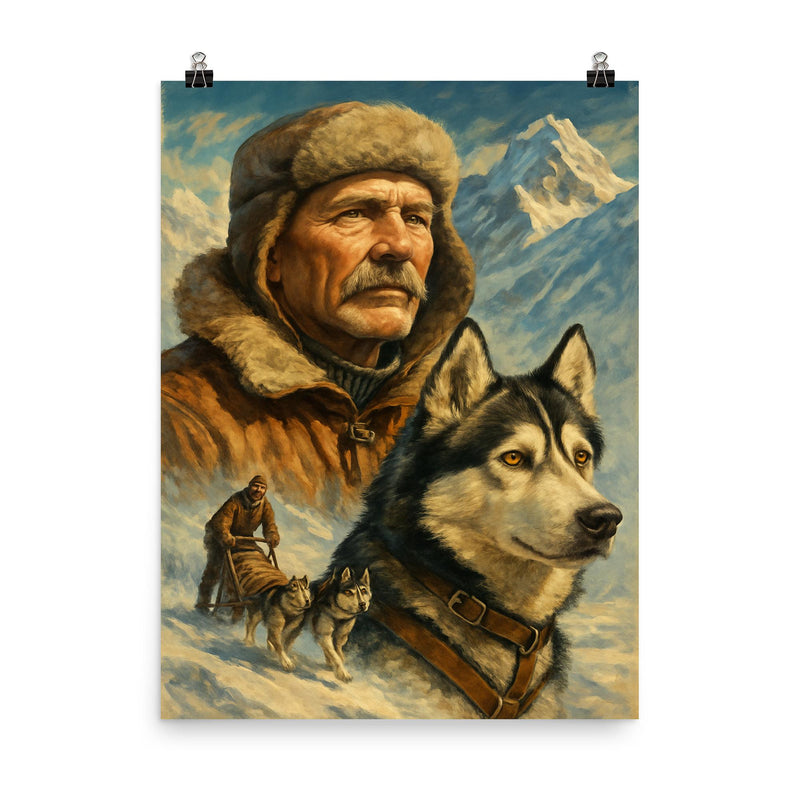 Leonhard Seppala poster on a plain backdrop in size 8