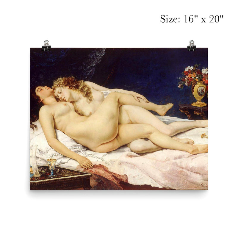 Les Deux Amies by Gustave Courbet, 1866 poster 2