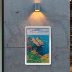 Les Falaises au Bord de la Mer by Henry Moret poster 2