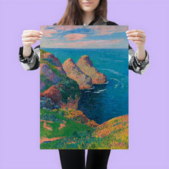 Les Falaises au Bord de la Mer by Henry Moret poster 3