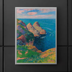 Les Falaises au Bord de la Mer by Henry Moret poster 5