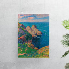 Les Falaises au Bord de la Mer by Henry Moret poster 7