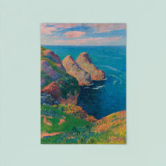 Les Falaises au Bord de la Mer by Henry Moret poster 8
