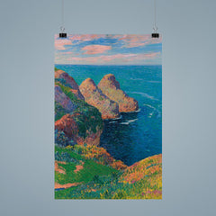 Les Falaises au Bord de la Mer by Henry Moret poster 9