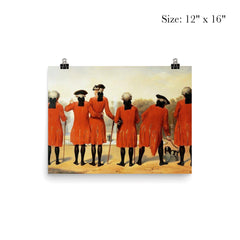 Les Gentilshommes du Duc d’Orléans dans l’habit de Saint-Cloud by Henri Félix Emmanuel Philippoteaux, 1839 poster 3