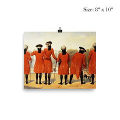 Les Gentilshommes du Duc d’Orléans dans l’habit de Saint-Cloud by Henri Félix Emmanuel Philippoteaux, 1839 poster 4