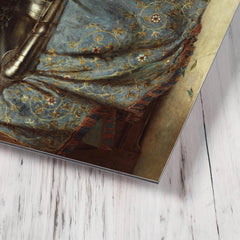 Let Him Rest by Briton Riviere metal print mockup