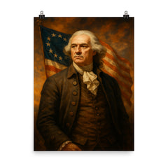 Lewis Morris Founding Father poster on a plain backdrop in size 8"x10".