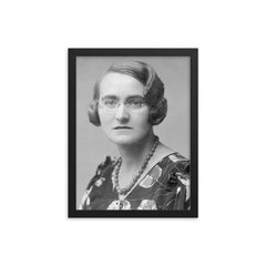 Lidia Zamenhof framed print on a plain backdrop in size 12"x16".