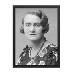 Lidia Zamenhof framed print on a plain backdrop in size 18"x24".