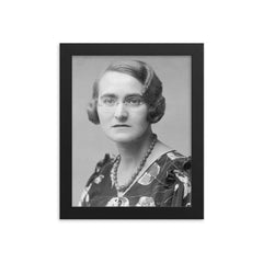 Lidia Zamenhof framed print on a plain backdrop in size 8"x10".