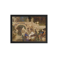 Liebesklage by Alexander Rothaug framed print on a plain backdrop in size 12"x16".