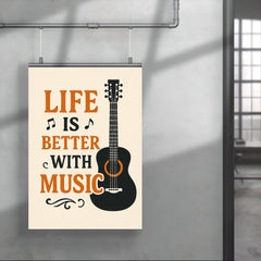 Life is better with music poster 4