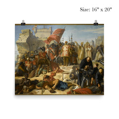 Lifting of the Siege of Malta by Charles-Philippe Larivière, 1842-1843 poster 2