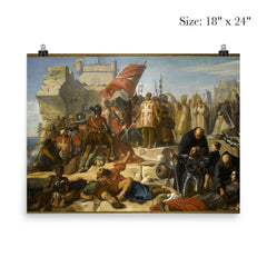 Lifting of the Siege of Malta by Charles-Philippe Larivière, 1842-1843 poster 5