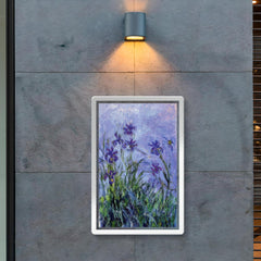 Lilac Irises by Claude Monet, 1917 poster 2