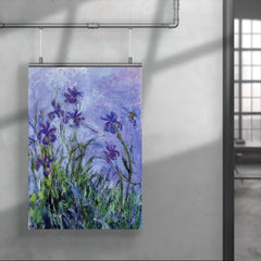 Lilac Irises by Claude Monet, 1917 poster 4