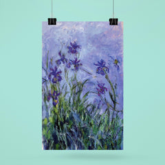 Lilac Irises by Claude Monet, 1917 poster 6