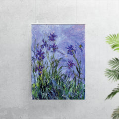 Lilac Irises by Claude Monet, 1917 poster 7