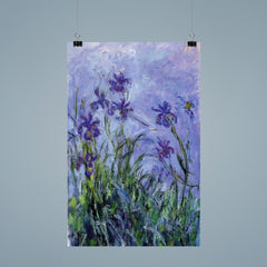 Lilac Irises by Claude Monet, 1917 poster 9