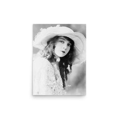 Lillian Gish poster on a plain backdrop in size 12"x16".