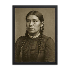 Linda Burhansstipanov framed print on a plain backdrop in size 18"x24".