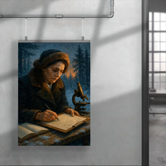 Lise Meitner winter exile calculating nuclear fission poster 4