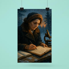 Lise Meitner winter exile calculating nuclear fission poster 6