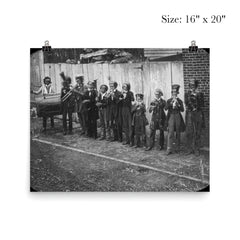 Little German Band Playing on the Streets of St. Louis, 1850 poster 2