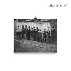 Little German Band Playing on the Streets of St. Louis, 1850 poster 4