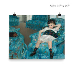 Little Girl in Blue Arm Chair by Mary Cassatt, 1878 poster 2