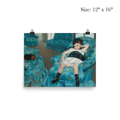 Little Girl in Blue Arm Chair by Mary Cassatt, 1878 poster 3