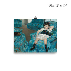 Little Girl in Blue Arm Chair by Mary Cassatt, 1878 poster 4