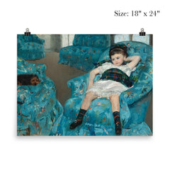 Little Girl in Blue Arm Chair by Mary Cassatt, 1878 poster 5
