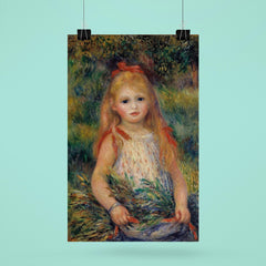 Little Girl with the Sheaf by Pierre August Renoir poster 6