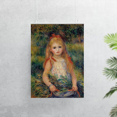 Little Girl with the Sheaf by Pierre August Renoir poster 7